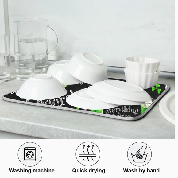 New St Patrick's Dish Mat - Picture 3 of 6